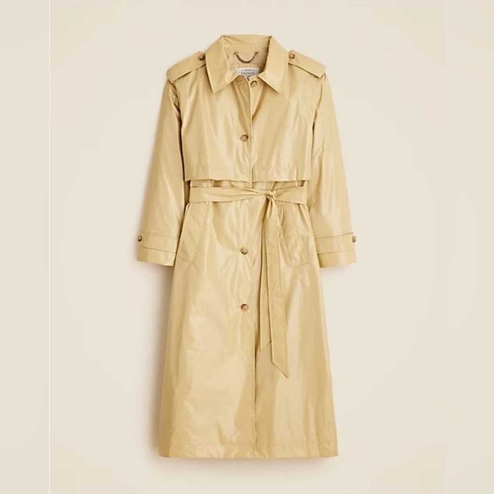 Shiny Rain or Shine Trench Coat - Picture 5 of 5